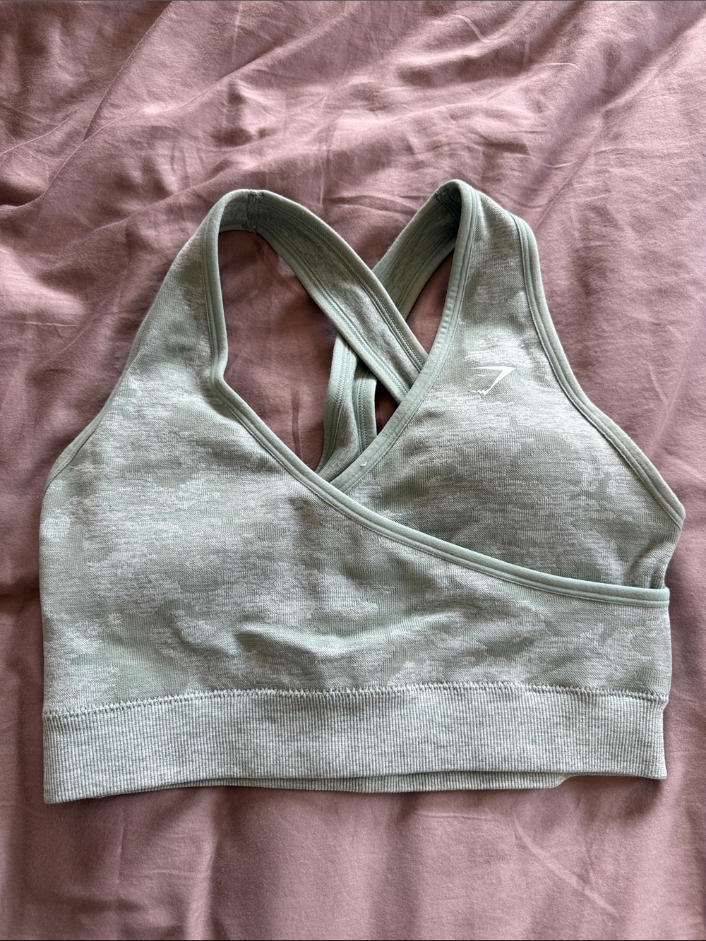Gymshark Green Camo Sports Bra